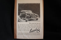 1936 Buick 8 Black & White Print Ad