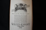 1924 Willys-Knight Coupe Sedan Black & White Print Ad