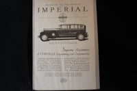 1929 Chrysler Imperial Black & White Print Ad