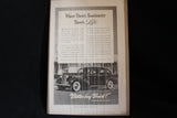 1938 Buick Roadmaster Black & White Print Ad